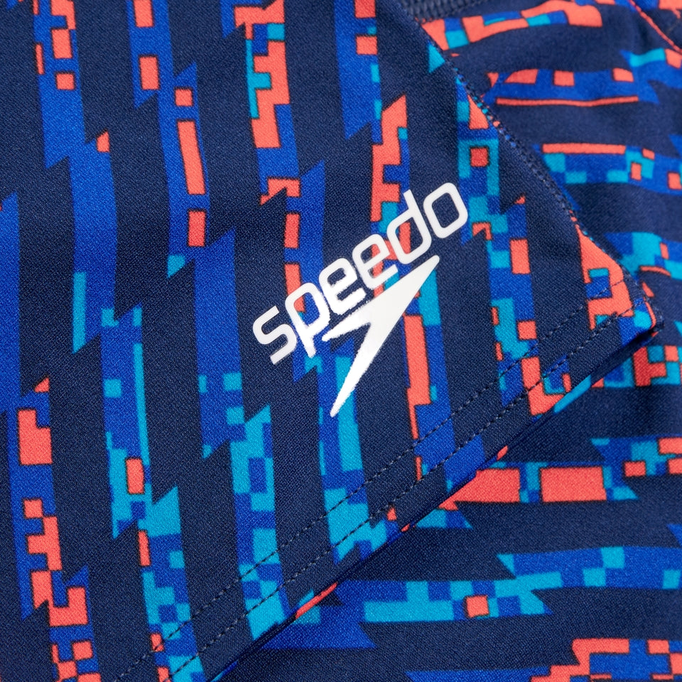 Speedo Girls Fastskin Junior Endurance+ Max Openback Kneeskin Blue/Red
