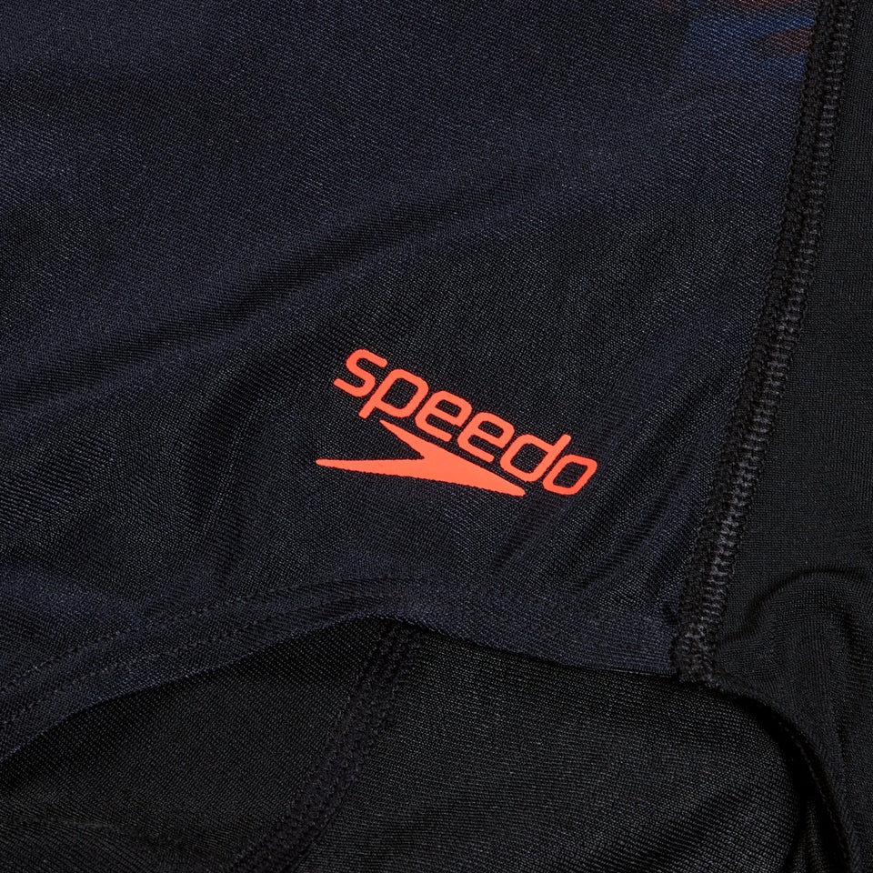 Speedo Printed Hydrasuit Black/Purple