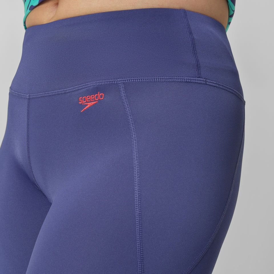 Speedo Panel Legging Blue