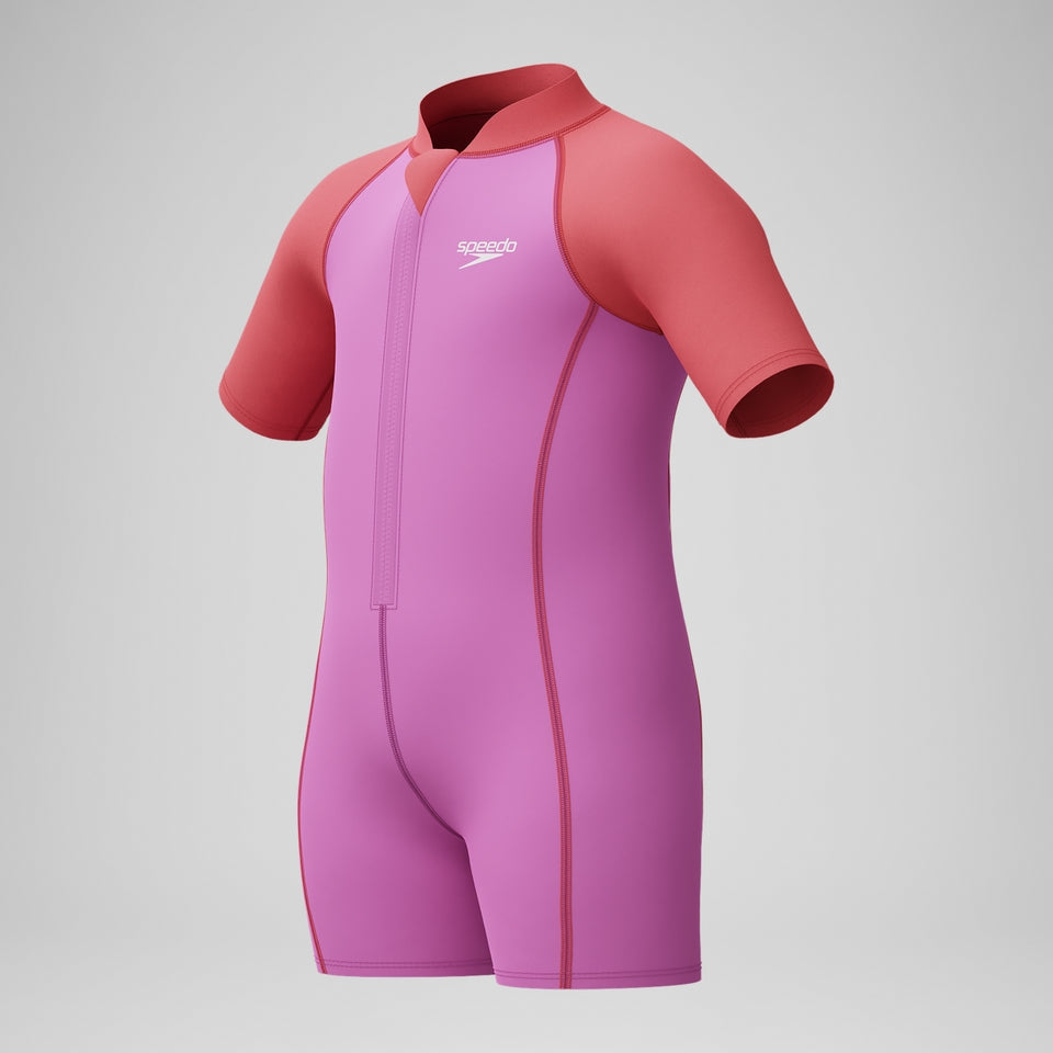 Speedo Infant Girls' Learn to Swim Neoprene Suit Swimsuit Pink