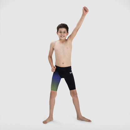 Speedo Boys' Fastskin Junior Endurance+ High Waisted Jammer Black