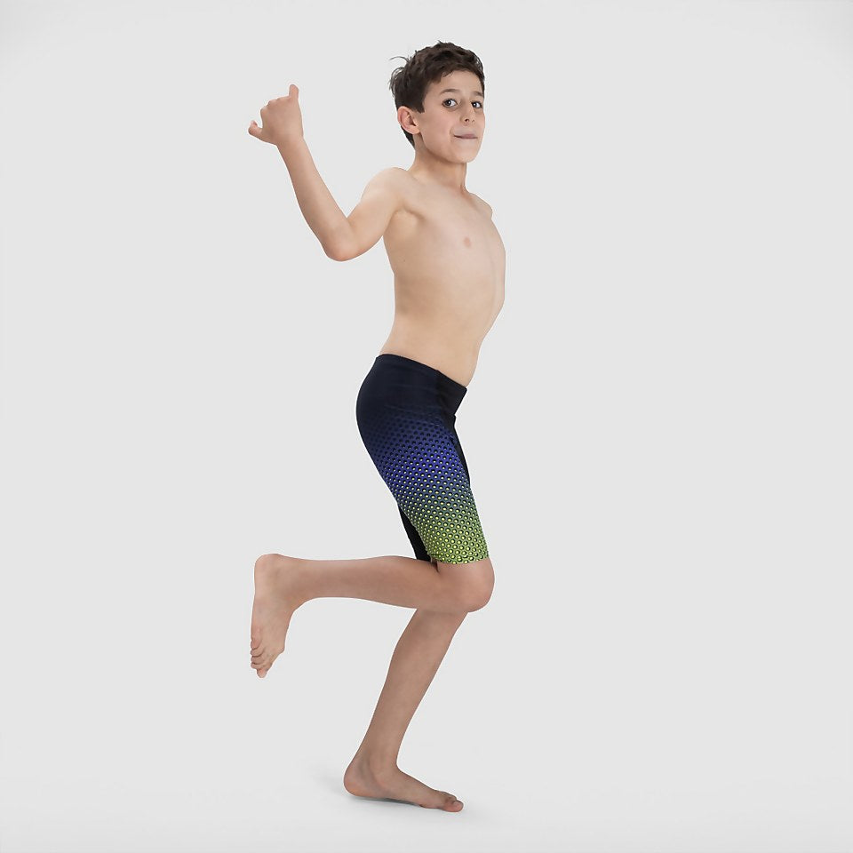 Speedo Boys' Fastskin Junior Endurance+ High Waisted Jammer Black