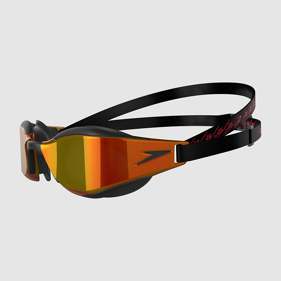 Speedo Adult Fastskin Hyper Elite Mirror Goggles Black