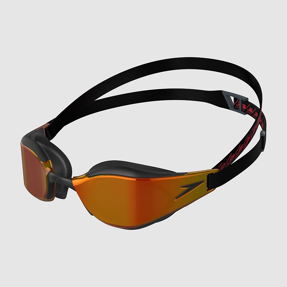 Speedo Adult Fastskin Hyper Elite Mirror Goggles Black