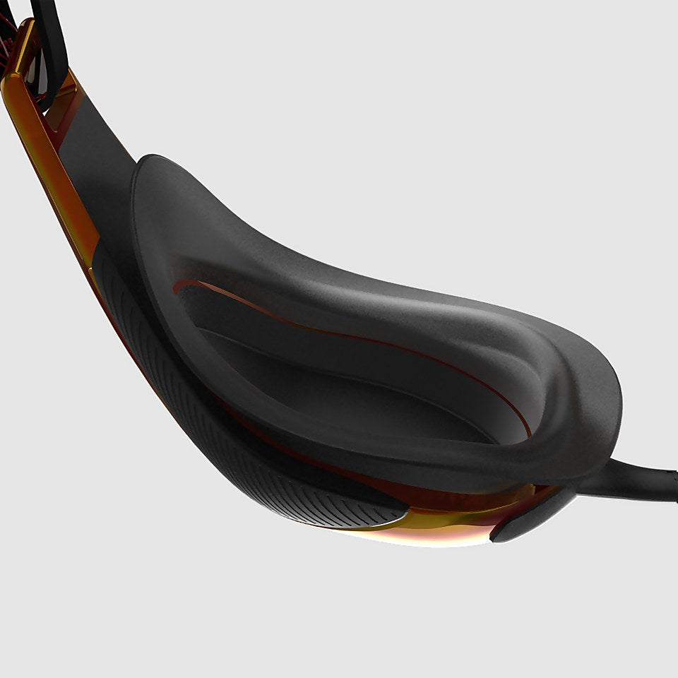 Speedo Adult Fastskin Hyper Elite Mirror Goggles Black