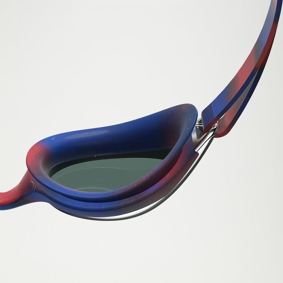 Speedo Junior Hyper Flyer Mirror Goggles Navy/Red/Grey
