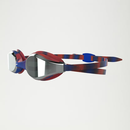 Speedo Junior Hyper Flyer Mirror Goggles Navy/Red/Grey
