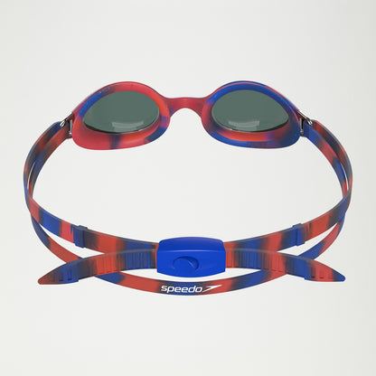 Speedo Junior Hyper Flyer Mirror Goggles Navy/Red/Grey