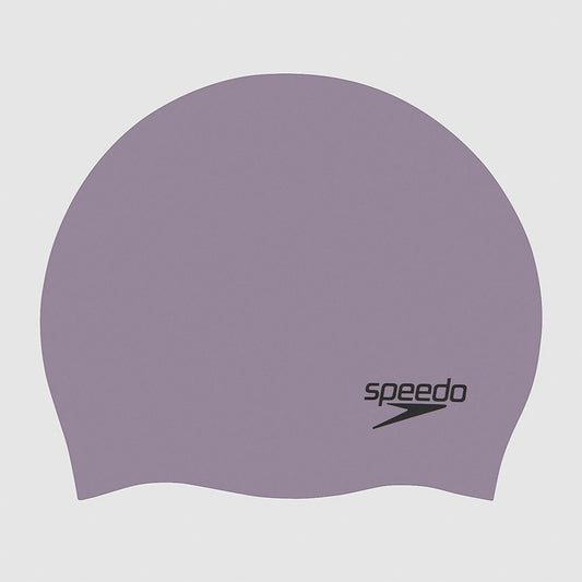Speedo Adult Plain Moulded Silicone Cap Grey