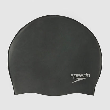 Speedo Adult Plain Moulded Silicone Cap Black