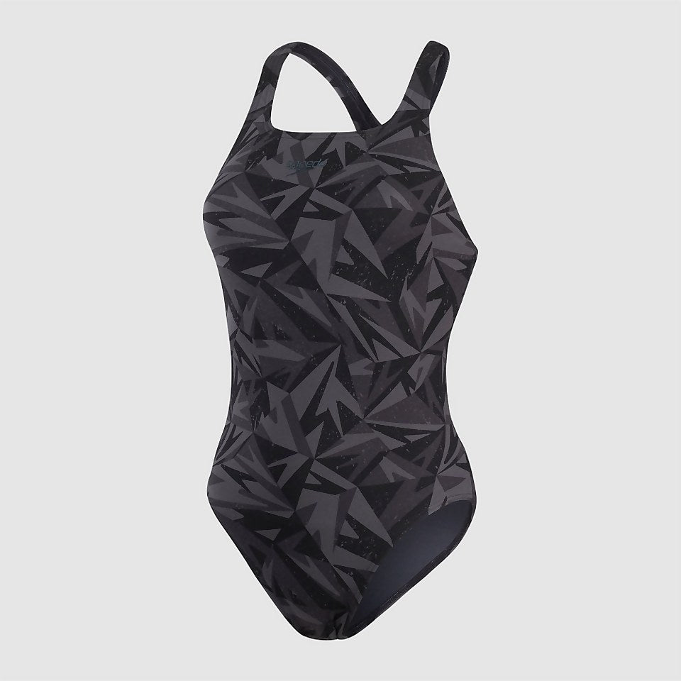 Speedo Hyperboom Medalist Swimsuit Black/Grey