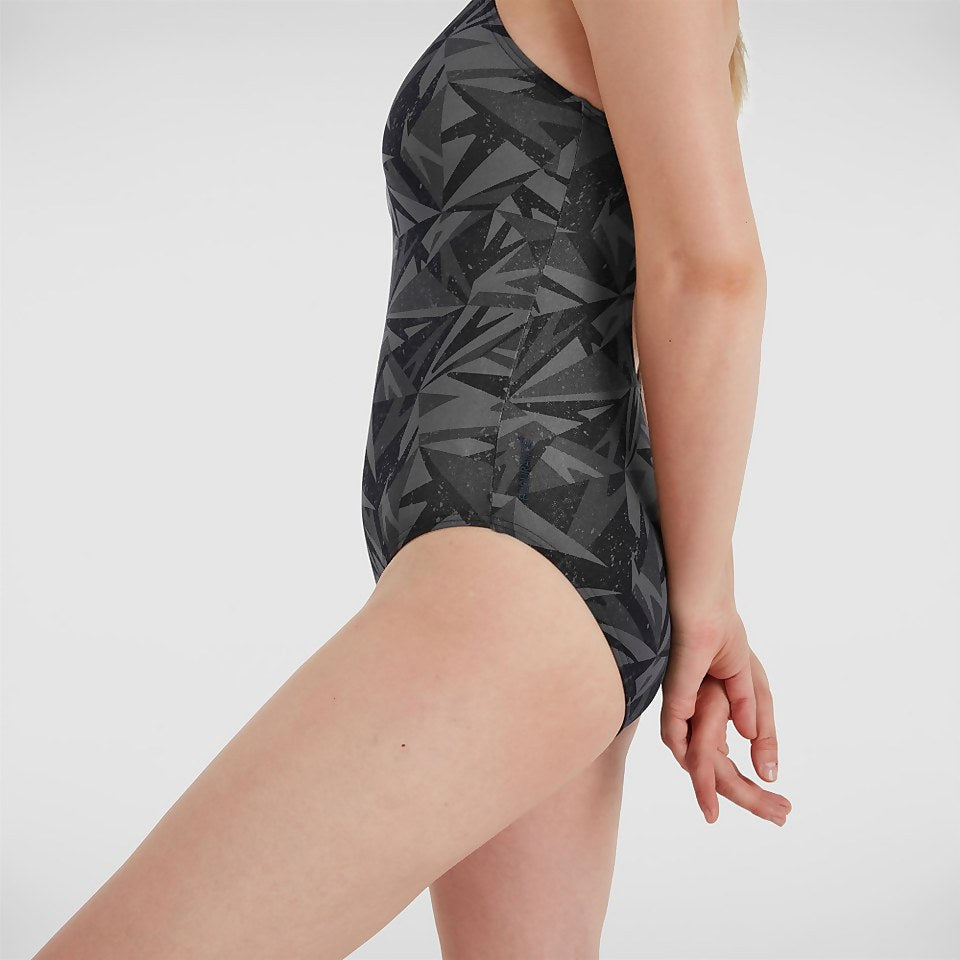 Speedo Hyperboom Medalist Swimsuit Black/Grey