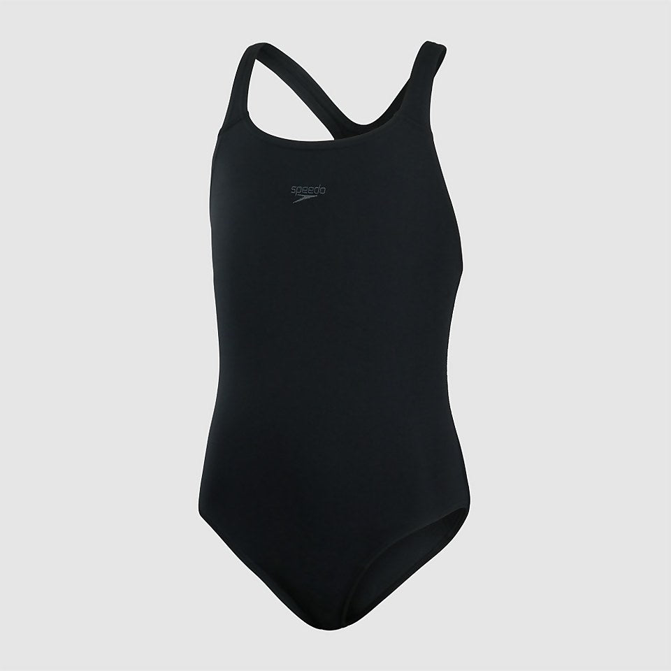 Speedo Girls' Endurance+ Medalist Swimsuit Black