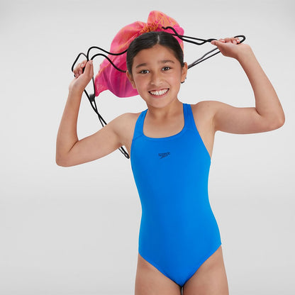 Speedo Girls' Endurance+ Medalist Swimsuit Blue