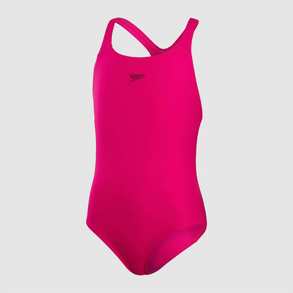 Speedo Girls' Endurance+ Medalist Swimsuit Pink