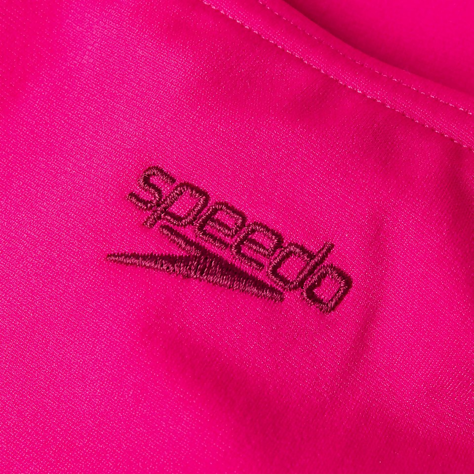 Speedo Girls' Endurance+ Medalist Swimsuit Pink