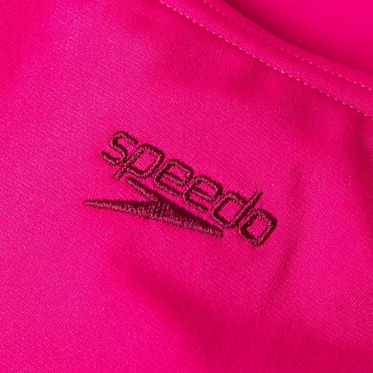 Speedo Girls' Endurance+ Medalist Swimsuit Pink