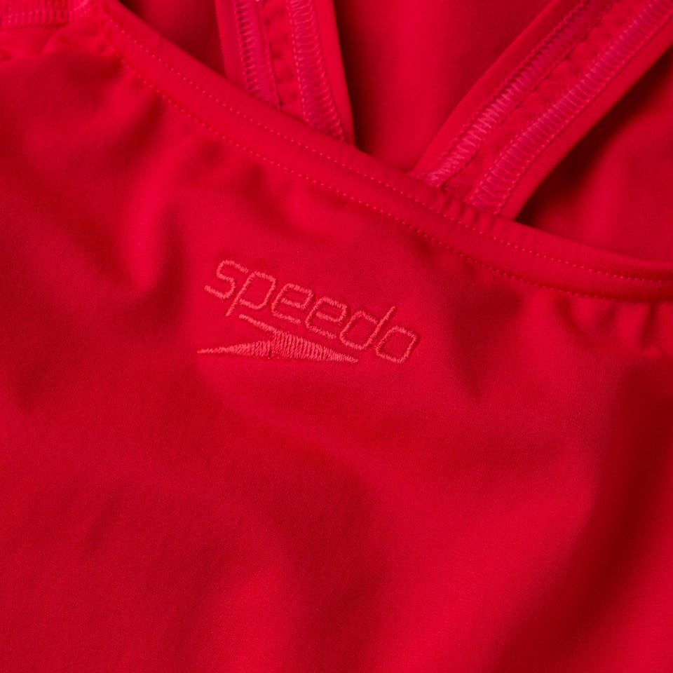 Speedo Womens' Endurance+ Medalist Swimsuit Red