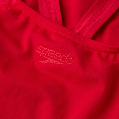Speedo Womens' Endurance+ Medalist Swimsuit Red