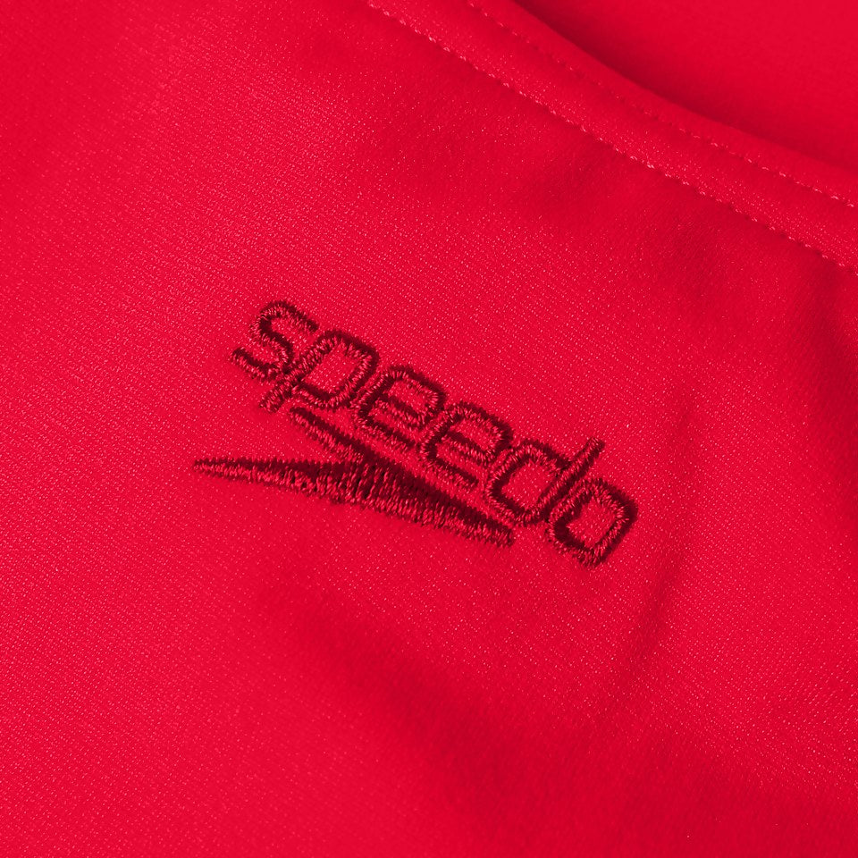 Speedo Girls' Endurance+ Medalist Swimsuit Red