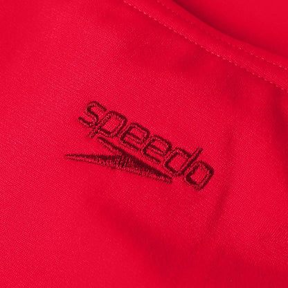Speedo Girls' Endurance+ Medalist Swimsuit Red