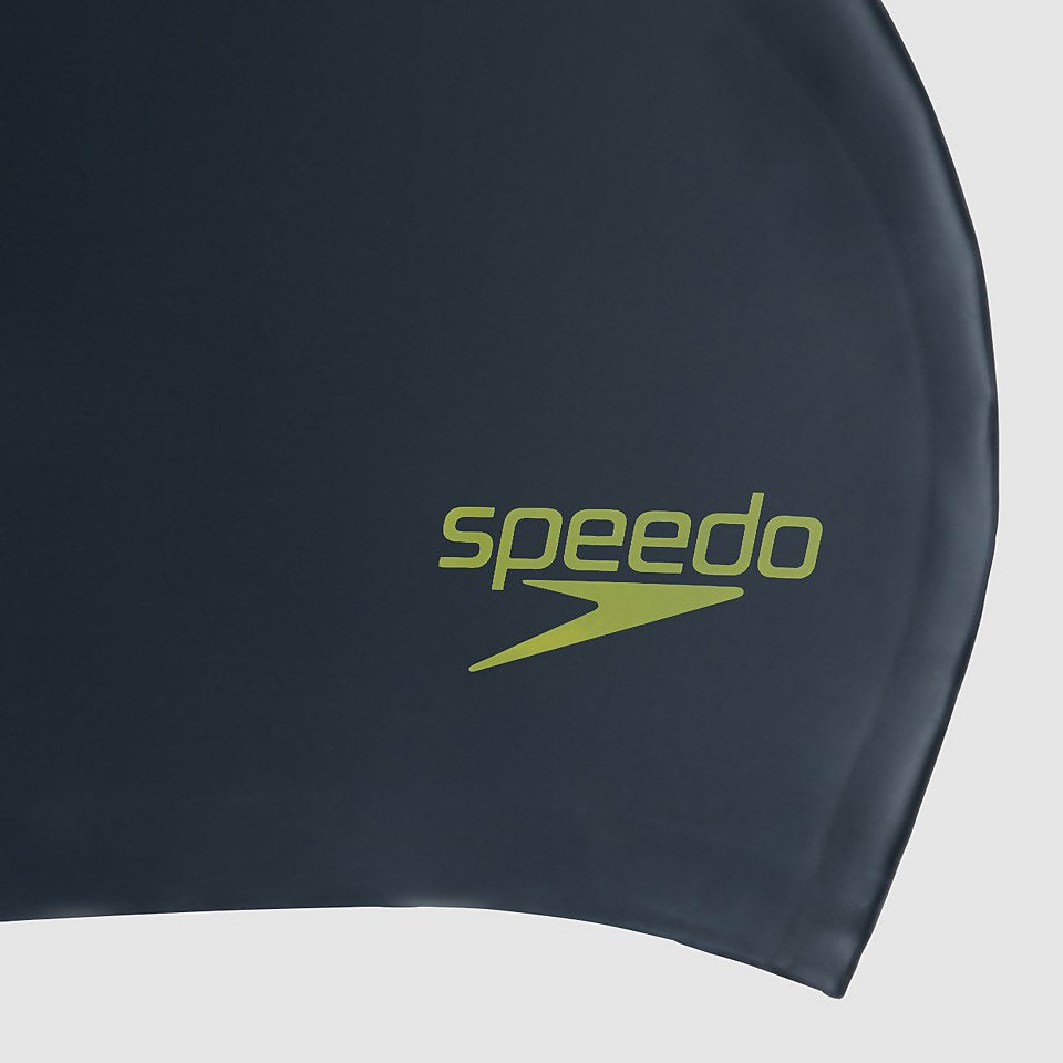 Speedo Junior Long Hair Cap Black/Green