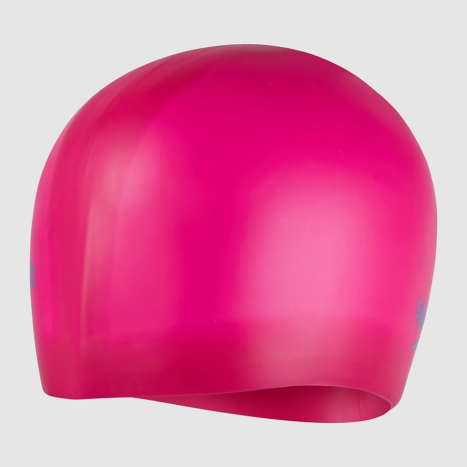 Speedo Junior Long Hair Cap Pink/Blue
