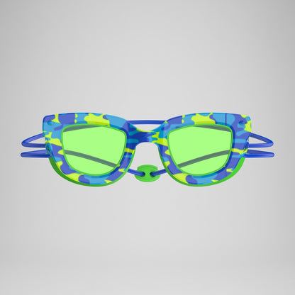 Speedo Kids Sunny G Pop Seasiders Goggles Blue/Green