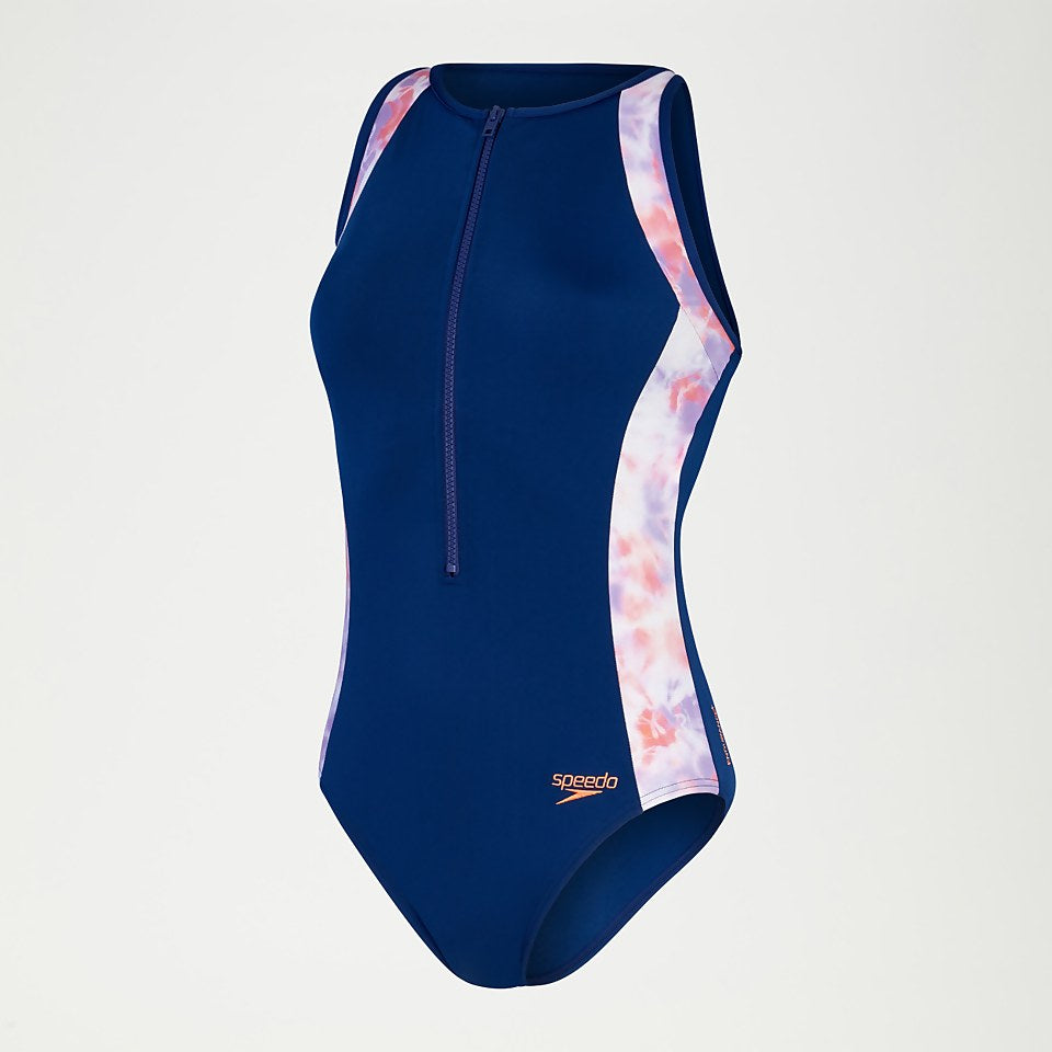 Speedo Panel Hydrasuit Blue/Coral