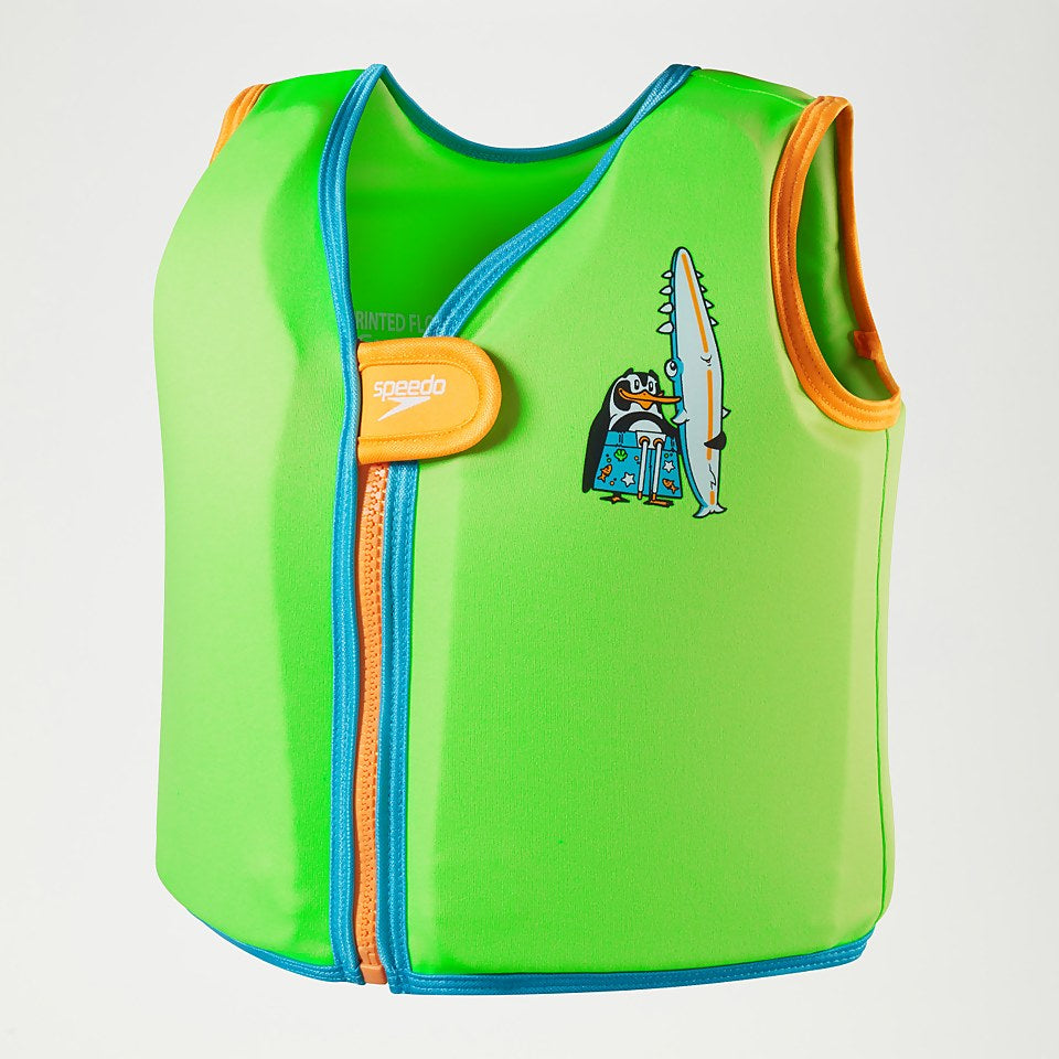 Speedo Infant Learn to Swim Chima African Penguin Float Vest Green