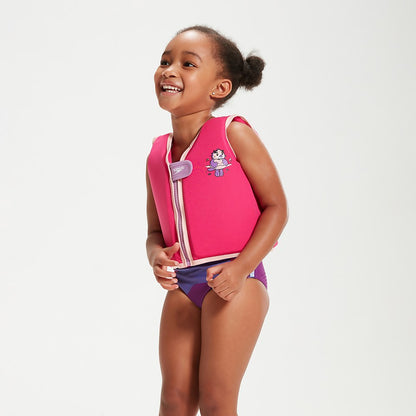 Speedo Infant Learn to Swim Aria Sea Otter Float Vest Pink