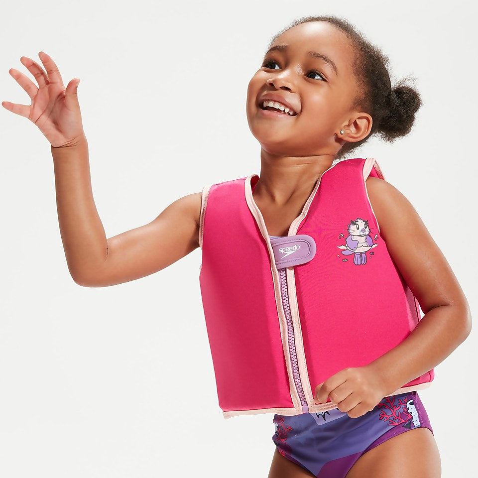 Speedo Infant Learn to Swim Aria Sea Otter Float Vest Pink