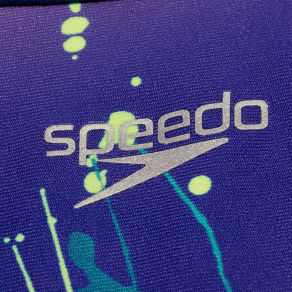 Speedo Club Training Turnback Swimsuit Blue/Lilac