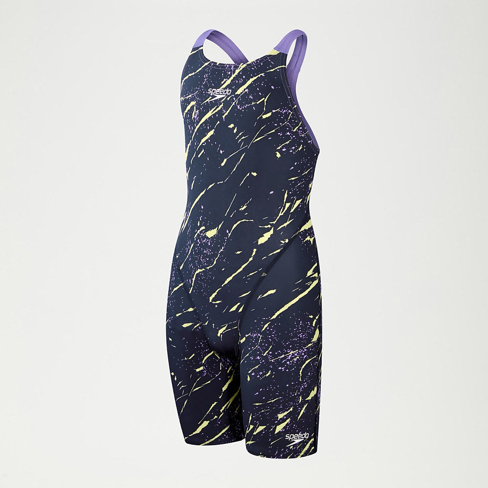 Speedo Girls' Fastskin Endurance+ Openback Kneeskin Navy