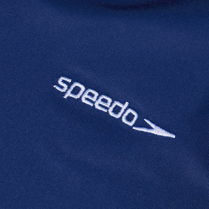 Speedo Infant Unisex Learn To Swim Essential Hooded Rash Top Blue/Coral