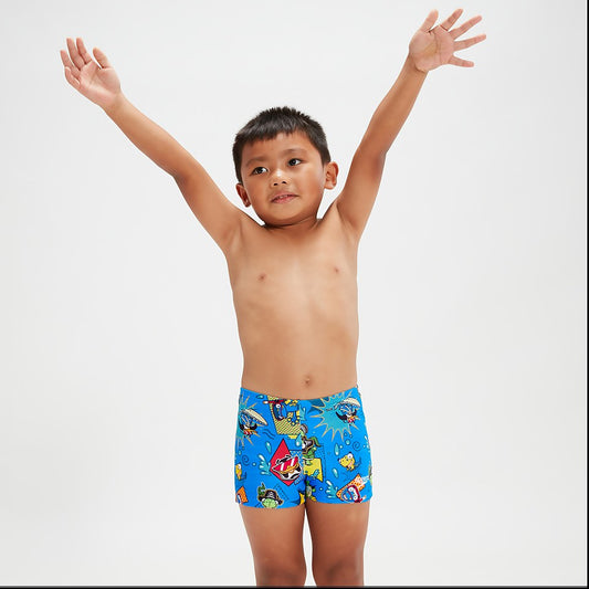 Speedo Infant Boys' Learn To Swim Aquashorts Blue/Yellow