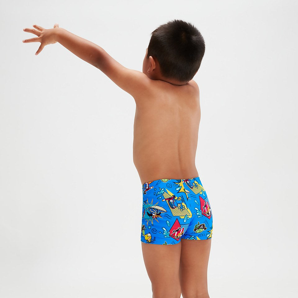 Speedo Infant Boys' Learn To Swim Aquashorts Blue/Yellow