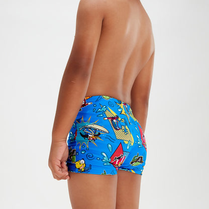 Speedo Infant Boys' Learn To Swim Aquashorts Blue/Yellow