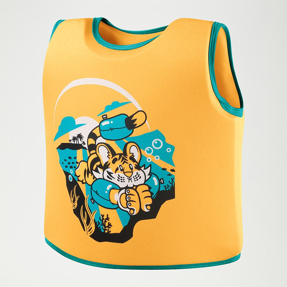 Speedo Infant Learn to Swim Aanadi Bengali Tiger Cub Float Vest Orange
