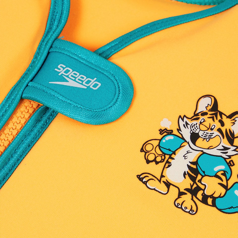 Speedo Infant Learn to Swim Aanadi Bengali Tiger Cub Float Vest Orange