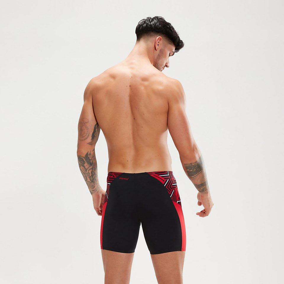 Speedo Endurance+ Splice Mid Jammer Black/Red