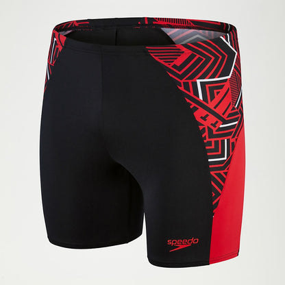 Speedo Endurance+ Splice Mid Jammer Black/Red