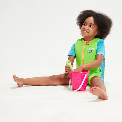 Speedo Infant Learn to Swim Chima African Penguin Float Suit Green