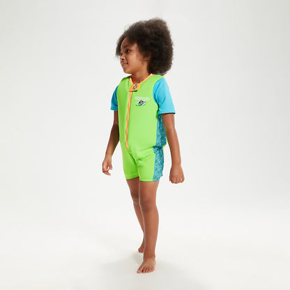 Speedo Infant Learn to Swim Chima African Penguin Float Suit Green