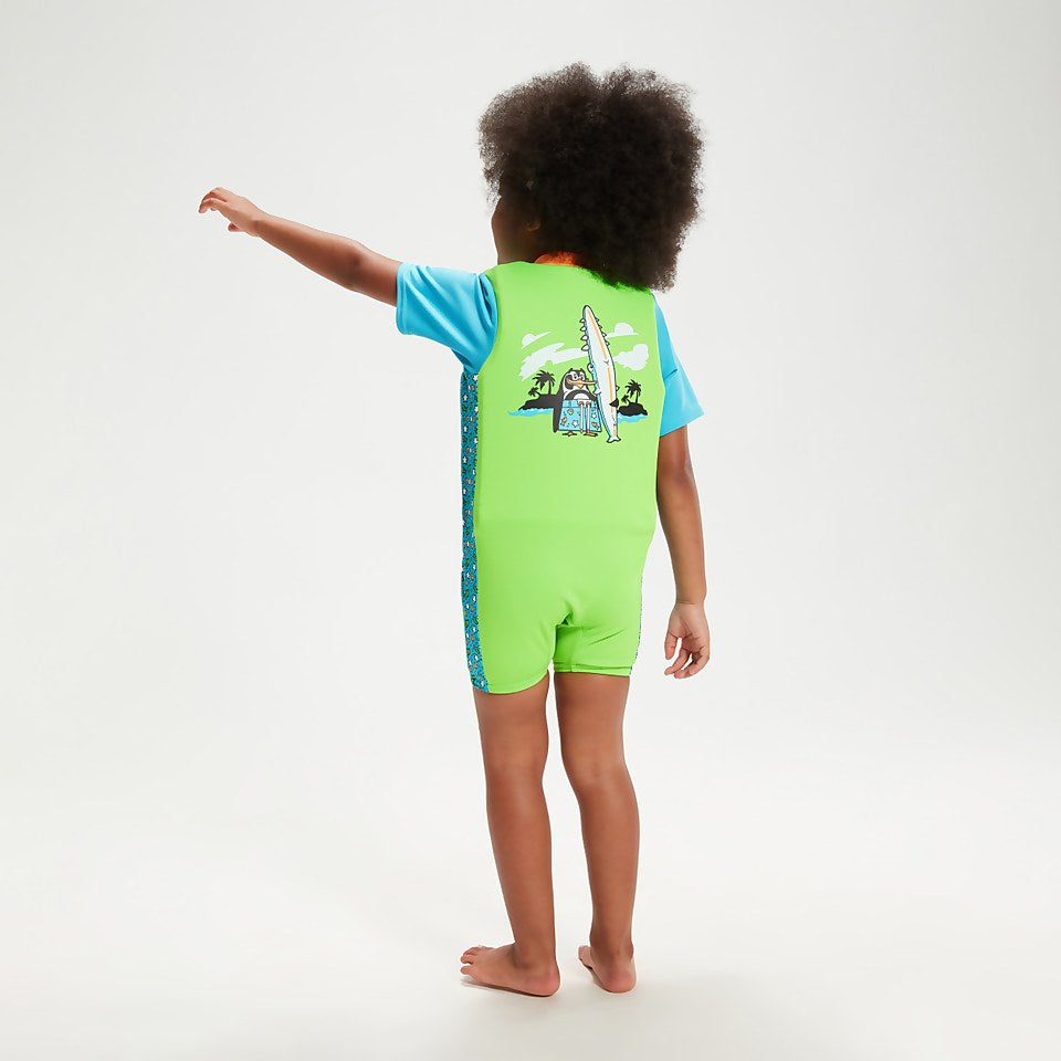Speedo Infant Learn to Swim Chima African Penguin Float Suit Green