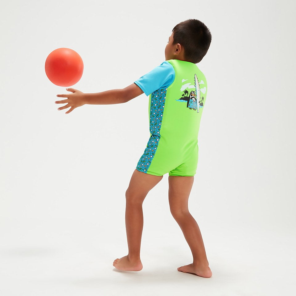 Speedo Infant Learn to Swim Chima African Penguin Float Suit Green