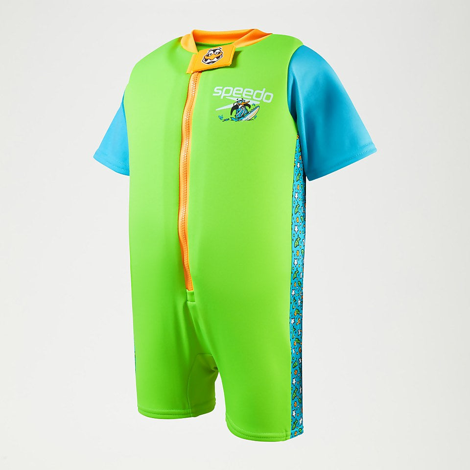 Speedo Infant Learn to Swim Chima African Penguin Float Suit Green