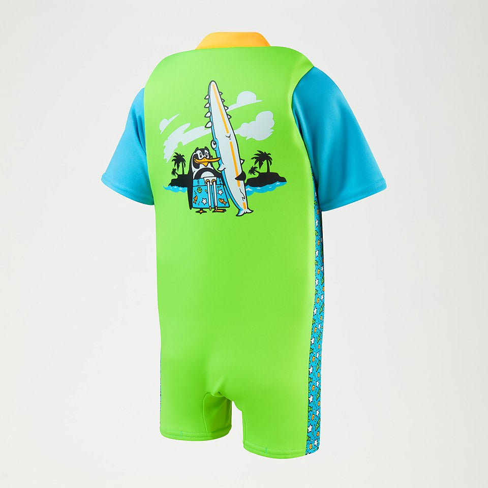 Speedo Infant Learn to Swim Chima African Penguin Float Suit Green