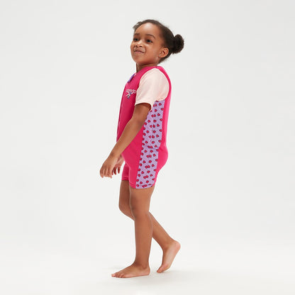 Speedo Infant Learn to Swim Aria Sea Otter Float Suit Pink