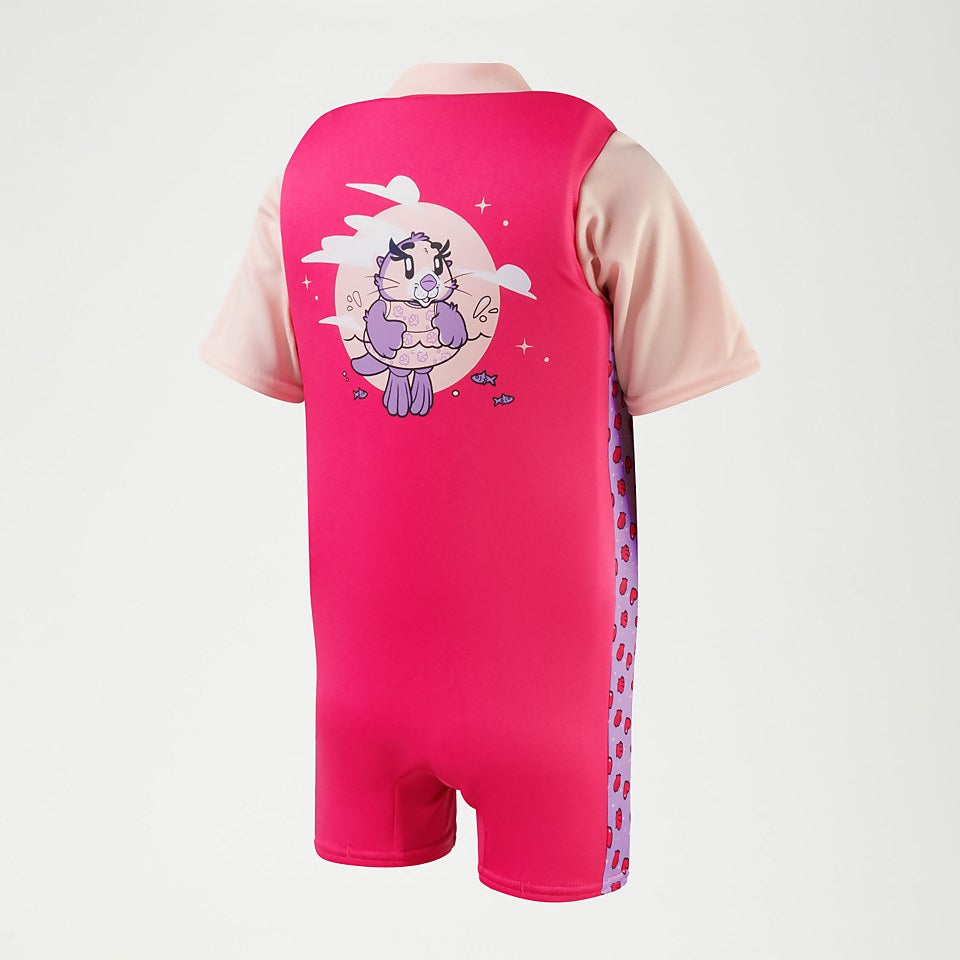 Speedo Infant Learn to Swim Aria Sea Otter Float Suit Pink